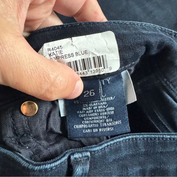 Fidelity Katie High Rise Classic Flare Empress Blue Jeans Size 26 NWT - Picture 6 of 11